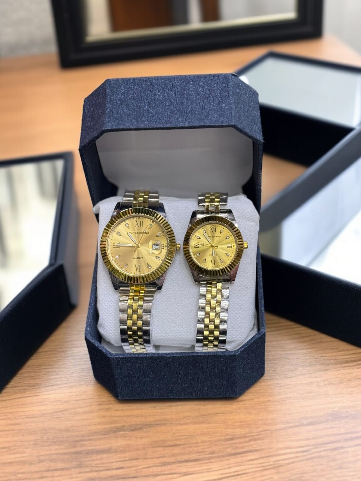 Stylish Quartz Couple Watch Chain strap Design