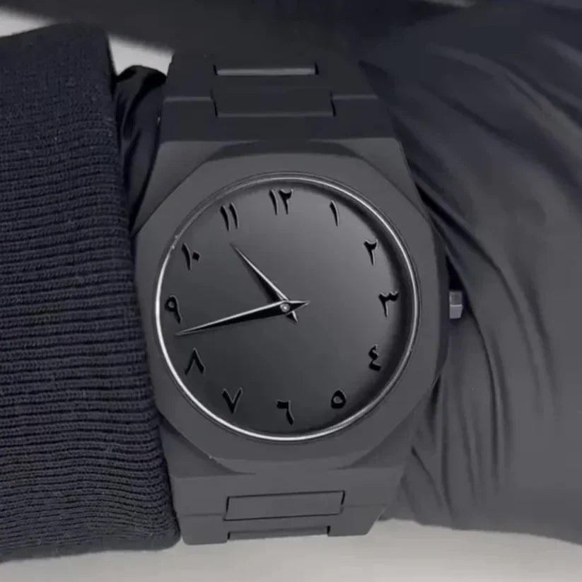 Black Arabic Aura Watch